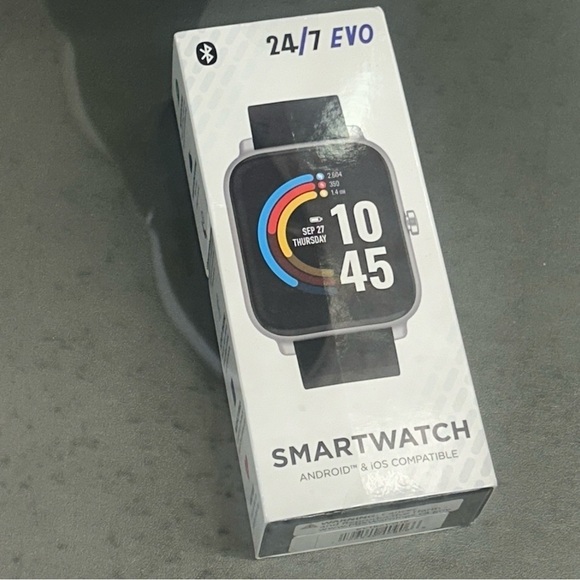 24/7 EVO Unisex Smartwatch - Fitness Tracker, Heart Rate Monitor,‎ Customizable main image 6